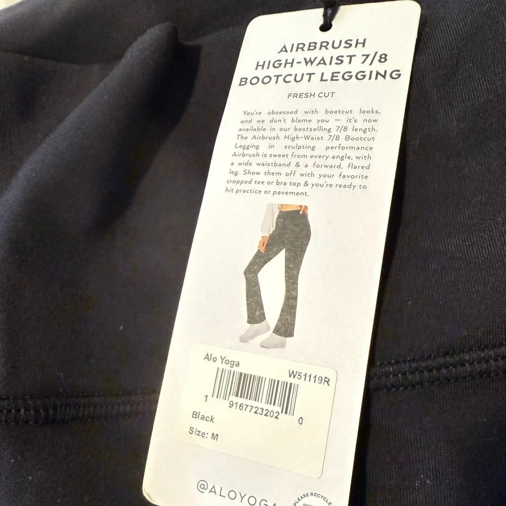 ALO Yoga- Airbrush High-Waist 7/8 Boot Cut legging